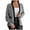 Grey, variant on Women’s Autumn Winter Lazy Style Fashionable Casual Knitted Cardigan for Women Long Sleeved Jacket Black S
