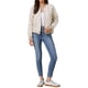 thumbnail image 2 of Chaqueta Bomber INSPIRE CHIC para Mujeres Ligera Recortada Floral con Cierre Casual XL Caqui, 2 of 6