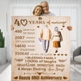 thumbnail image 1 of LHSHID 40 Years 40th Anniversary Throw Blanket Gifts Gift for 40th Wedding Anniversary Valentine Gifts for Women Wife Husband Mom Dad Grandpa Grandma 50"x60", 1 of 6