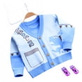 thumbnail image 4 of KYAIGUO Kid Boys Cotton Sweater Toddler Baby Long Sleeve Cardigan Boys Outerwear Dinosaur Coat for 2-8Y, 4 of 5