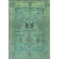 thumbnail image 1 of Ahgly Company Indoor Rectangle Abstract Light Blue Modern Area Rugs, 2' x 4', 1 of 4