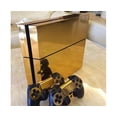 thumbnail image 1 of Golden Color Glossy Decal Skin Sticker for Playstation 4 PS4 Console + Controllers-, 1 of 5