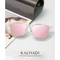 thumbnail image 4 of KALIYADI Polarized Sunglasses for Women Men Retro Square Sun Glasses UV Protection, 4 of 7
