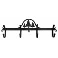 thumbnail image 2 of Village Wrought Iron CB-20 Wall Mounted Wrought Iron Coat Rack-Hooks - Pine Trees, 2 of 3