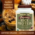 thumbnail image 4 of NutriBiotic Certified Organic Rice Protein, Chocolate, 1 Lb 6.9 Oz, 4 of 7