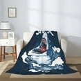 thumbnail image 2 of Sikiie Shark Cozy Flannel Fleece Throw Blanket: Lightweight & Thick for All Seasons - Perfect for Women, Men, & Kids", 2 of 6