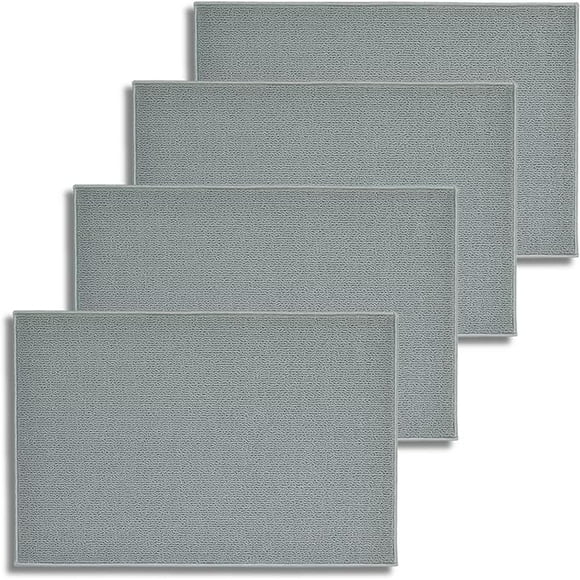 Tapete de Baño LUXVI 40x60 cm Gris 100% Poliéster 4PZS