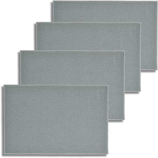 Tapete de Baño LUXVI 40x60 cm Gris 100% Poliéster 4PZS