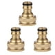 thumbnail image 2 of 3 uds conector de grifo de manguera de latón 1/ 2 pulgadas 3/ 4 pulgadas adaptador de manguera para jardín adaptador de conector de grifo de tubo de rosca, 2 of 7