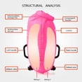 thumbnail image 4 of Boya de natación Naturehike, 18 litros, alta visibilidad, seguridad, ultraligera, rosa, 4 of 9