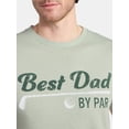 thumbnail image 4 of Father's Day Men's Best Dad By Par Graphic Tee by Way to Celebrate, Sizes XS-5XL, 4 of 5
