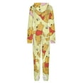 thumbnail image 5 of Winnie The Pooh Women Men Pajamas Zipper Onesie Jumpsuit Hooded One Piece Sleepwear, 5 of 8