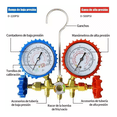 thumbnail image 3 of Juego Manometros Refrigeracion Manifold R134 R404 R410 R22, 3 of 5
