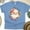 CarolinaBlue, variant on Keep Calm and Merry On T-Shirt | Vintage Santa Holiday Graphic Tee, White, Size M
