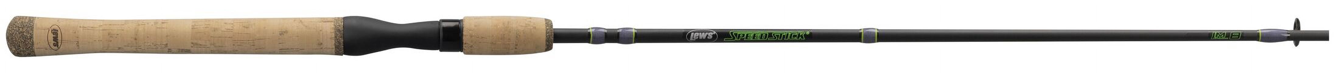 Lew’s Speed Stick Spinning Fishing Rod, 6-Foot 3-Inch 1-Piece Rod, Medium Power, Gray/Green