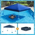 thumbnail image 2 of Sunjoy Floating Pool Canopy with Add-on 24x24 in. Wicker Floating Tray, Navy, 2 of 12