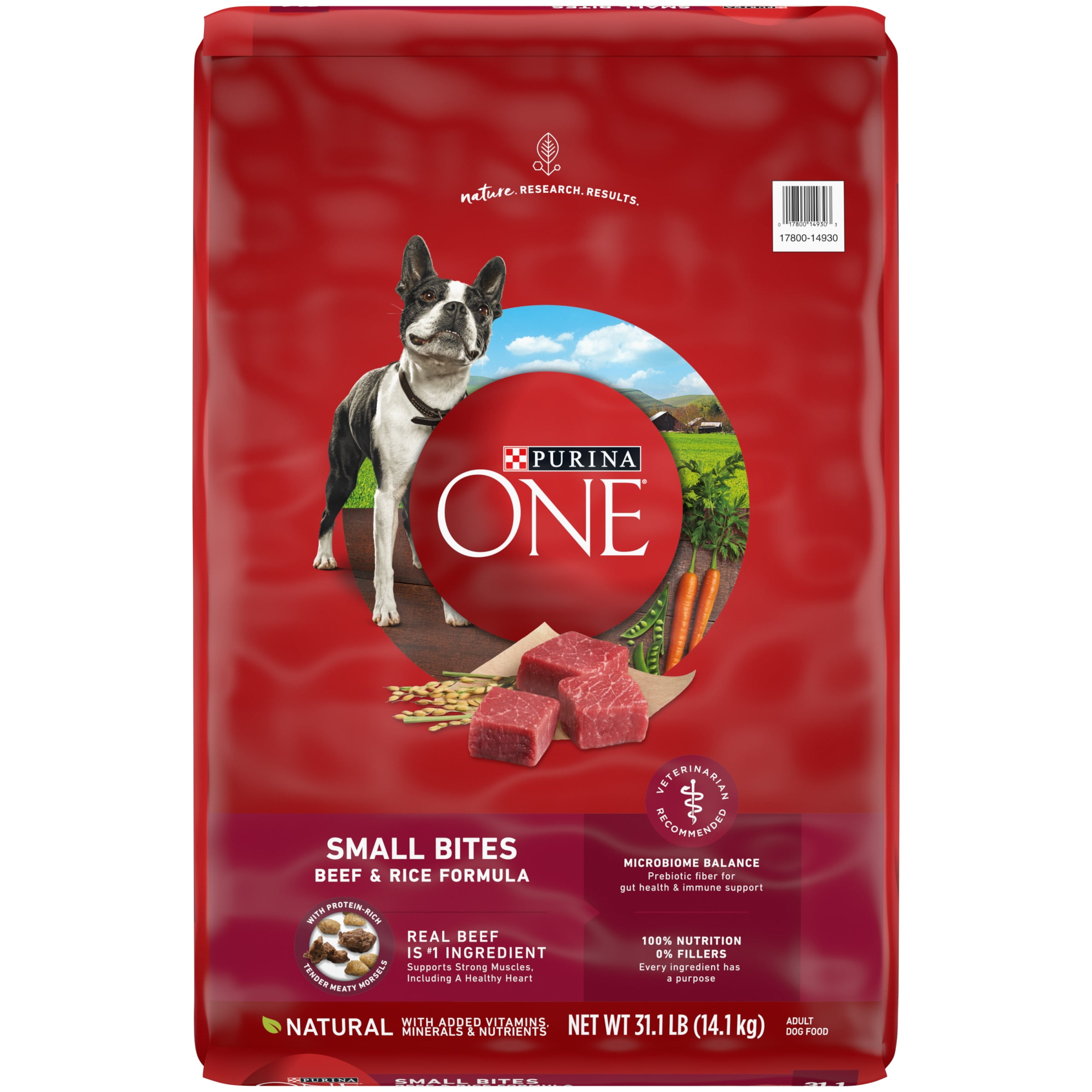 Purina ONE Small Bites Beef and Rice Formula Dry Dog Food for Small