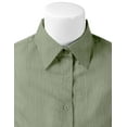 thumbnail image 3 of Doublju Women's Short Sleeve Slim Fit Button Down Dress Shirt (Plus Size Available), 3 of 3