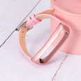 thumbnail image 4 of 1pc Alloy Wrist Strap Replacement Cowhide Watch Band Alternative Bracelet Compatible for Mi Band 4 Pink, 4 of 7