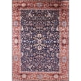 thumbnail image 1 of Ahgly Company Machine Washable Indoor Rectangle Industrial Modern Vermilion Red Area Rugs, 5' x 8', 1 of 7