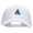 White, variant on Sailboat Cruising Embroidered Solid Cotton Prostyle Twill Mesh Cap - White OSFM