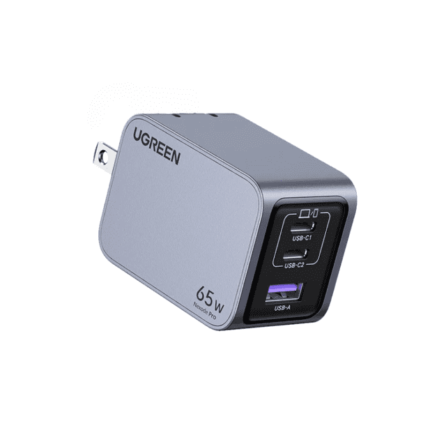 Cargador Ugreen Nexode Pro 2 Usb-C 1 Usb-A 65W de Carga Rápida