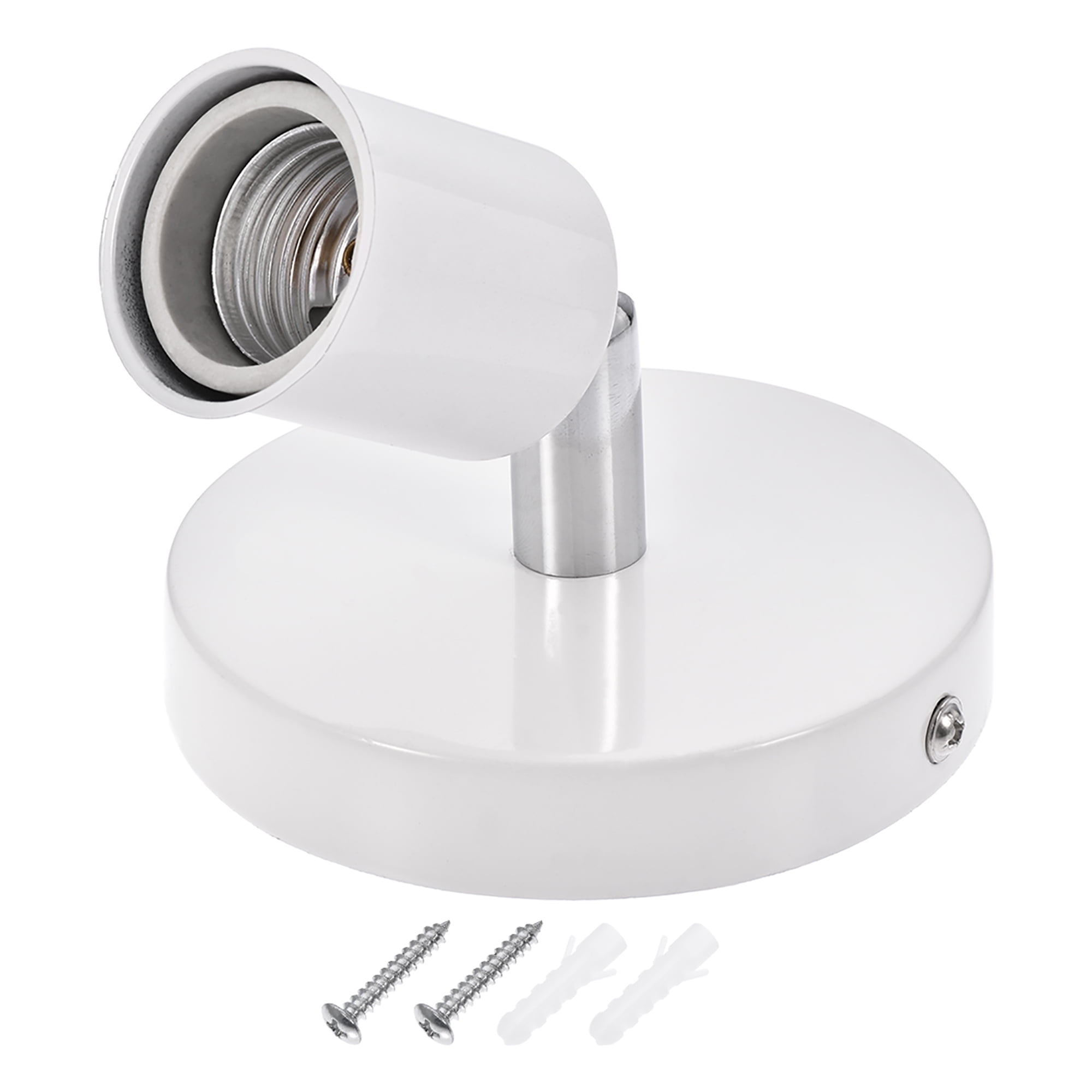 E27 Bulb Holder Socket for Wall Sconce Lamp Light Side Hanging Mounted 180 Degree Adjustable