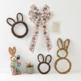 thumbnail image 5 of Easter Large Wreath Bows for Front Door Decorations,Burlap Holiday Bow Easter Bunny Carrot Hanging Handmade Bows for Wreath Door Wall Party Indoor Outdoor Home Decor, 5 of 7