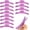 Purple, variant on 12 count Butterfly Hair Clips, Metal Finger Wave Clips with Tips - Small Hair Clamps for Wavy Hair Styling ()