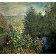 thumbnail image 3 of Monet, Claude 13x12 Black Modern Framed Museum Art Print Titled - Quiet Corner in the Garden of Montgeron, 3 of 5