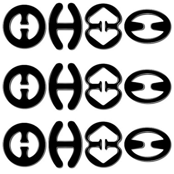 Bra Strap Clips, 12Pcs Bra Clips for Back, Anti-Slip Bra Straps Holder, Buckles Cleavage Control Clips for Bra