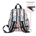thumbnail image 5 of FORMRS School Backpack with Front Zippered Pocket 12" Student Travel Daypack, Purple Wildflower Pattern, 5 of 6