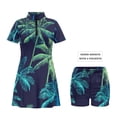 thumbnail image 4 of Uorisanigo Palm Tree Couple Matching Outfit His and Hers Clothing Mens Golf Shirts Quick Dry Short Sleeve Shirts for Athletic and Womens Golf Clothes Build in Shorts with Pockets, 4 of 8
