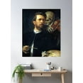 thumbnail image 2 of Self Portrait With Death Playing The Fiddle - Arnold Bocklin Poster Wall Art, Modern Wall Decor For Living Room Bedroom, 8x12 UNFRAMED, 2 of 3