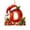 D, variant on LEFXSMR Christmas Letter Ornaments, Red Initial Ornaments with Santa Hat Gift, Letters Christmas Decorations for Christmas Tree Party Supplies, D