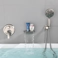 thumbnail image 3 of 7-Function Handheld Shower Faucet Bathroom Shower Set Brushed Nickel, 3 of 11