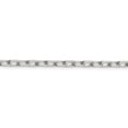 thumbnail image 3 of Sterling Silver Rhodium Plated Diamond-cut Open Link Cable Chain (Weight: 5.66 Grams, Length: 7 Inches), 3 of 4