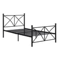 thumbnail image 3 of Hart Twin Metal Platform Bed, Matte Black, 3 of 3