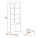 thumbnail image 5 of Biblioteca Lisa 1.8mts Blanco Madera Aglomerada Excelsior, 5 of 6