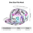 thumbnail image 4 of Hirioo Eiffel Tower and Hearts for Baseball Cap Men Cap Flat Brim for Men Women Teens Adjustable Baseball Cap, 4 of 7