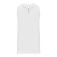 thumbnail image 5 of Eryao Women Sleeveless Linen Top Summer Casual Crewneck Solid Color Tank Loose Lightweight Basic Tunic Vest 2025,White,M, 5 of 7