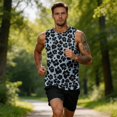 thumbnail image 5 of HAJWOH Men Leopard Printed Tank Top Muscle Sleeveless Summer Big and Tall Summer Beach Soft Gym Shirts, 5 of 6