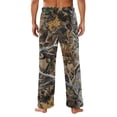 thumbnail image 6 of GrmtClth Flannel Camo Pants for Men Baggy Loose Silhouette Adjustable Drawstring Waist Cold Weather Streetwear Pants Coffee M, 6 of 6