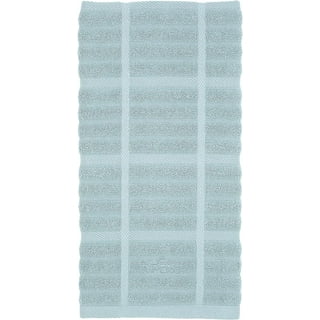 All Clad Striped Reversible Kitchen Towel, Flat & Terry, Rainfall Turquoise  - Cook on Bay