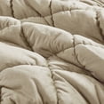 thumbnail image 5 of Intelligent Design Velvet Dream Puff 3-PC Velvet King Comforter Set in Taupe, 5 of 10