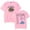 Pink, variant on Milo J La Vida Era Mas Corta Merch Unisex T-Shirt, Casual Crewneck Short Sleeve Fashion Tee for Men and Women