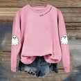 thumbnail image 5 of HUITKMM Chandail à Capuche pour Femmes Imprimé Halloween Manches Longues Sans Capuche Mode Automne Décontracté Col Rond Chandail Graphique pour Automne Hiver, 5 of 5