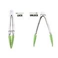 thumbnail image 3 of Mini Tongs With Silicone Tips 7-inch Serving Tongs - Set Of 3 - Perfect For Bbq, Salad, Grilling, Cooking, Appetizers And Food Serving (green Red Blue, 3 of 5