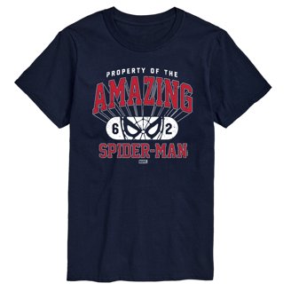 Marvel The Amazing Spiderman Kids T-Shirt – Long Sleeve, Red, Youth Sizes XS To XL