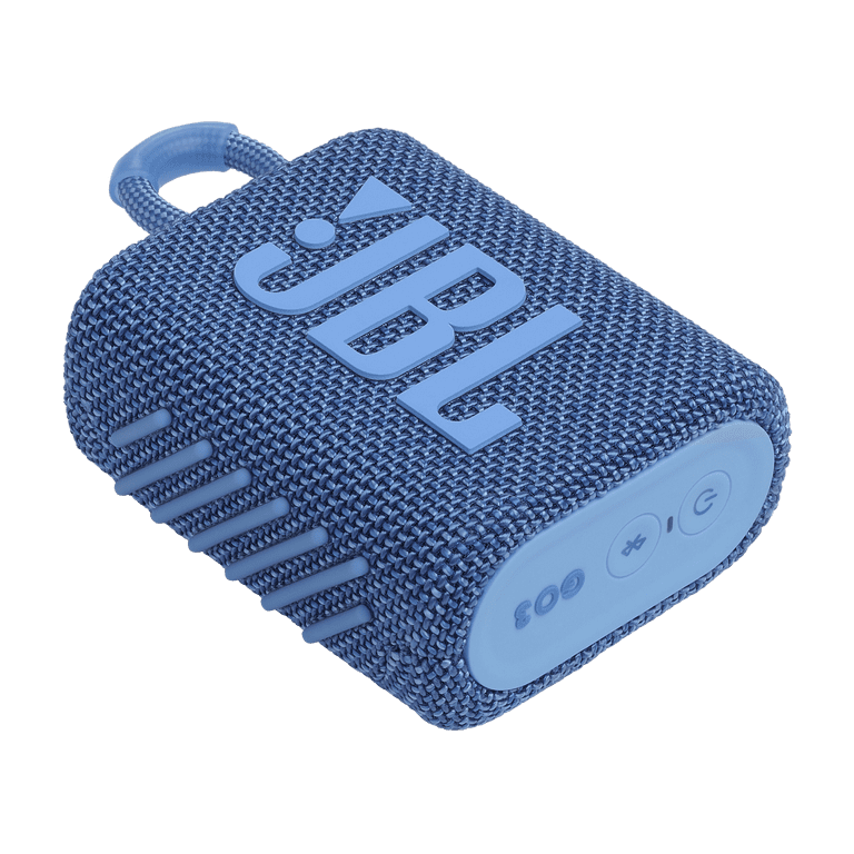 JBL Go 3 Eco Portable Wireless Bluetooth Speaker, Ocean Blue